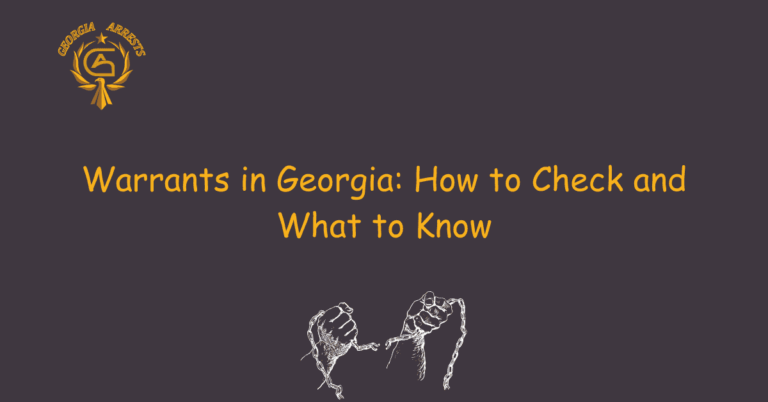 Warrants in Georgia: How to Check and What to Know